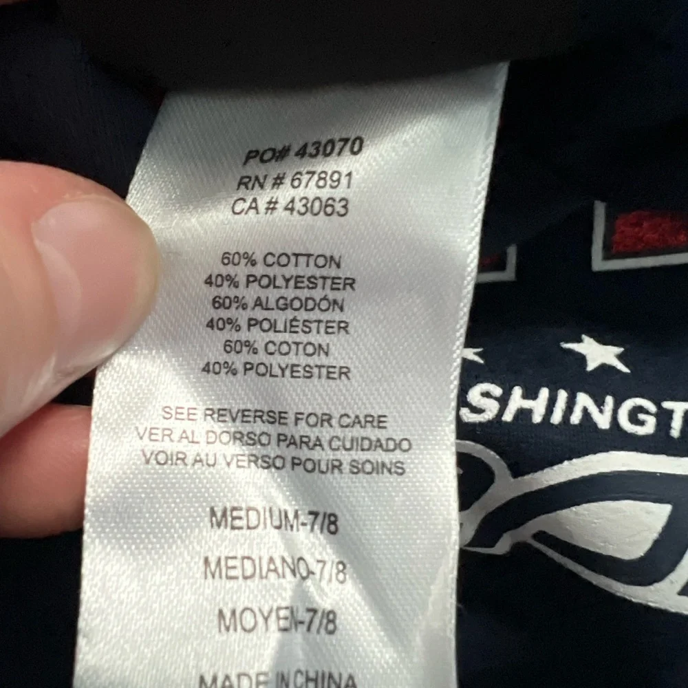 Washington Capitals Kids‎ Hoodie - Navy and Red Girls M (7/8)